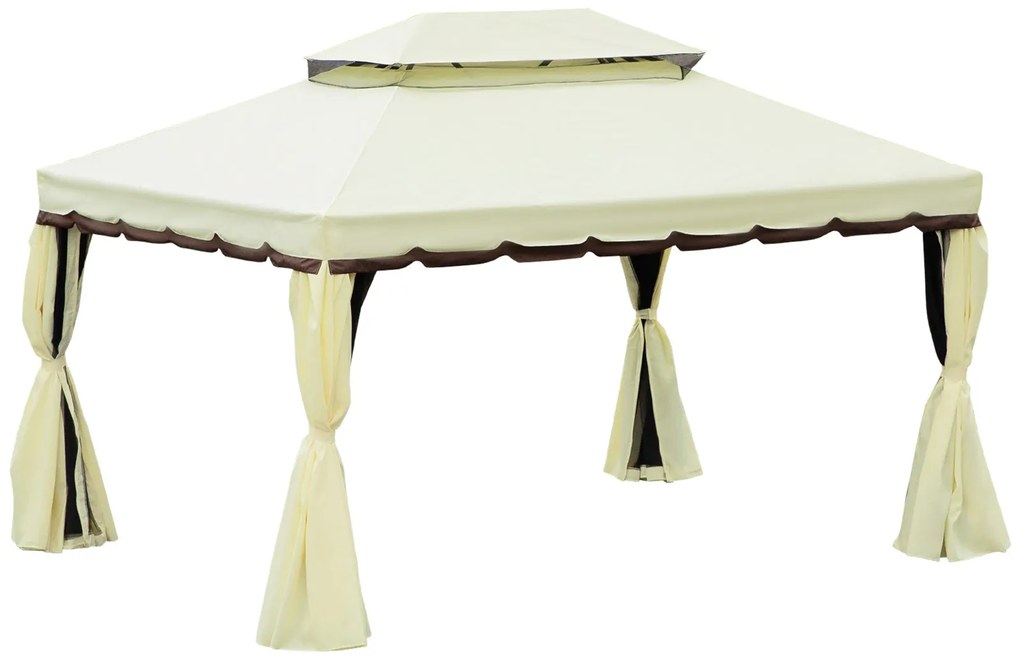 Pérgola de Jardim Braga – 4x3 m – Alumínio – Cortinas e Mosquiteiras –