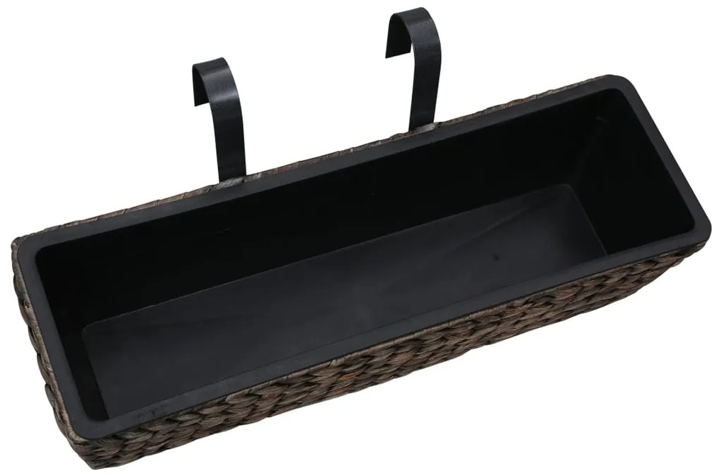 Floreiras de pendurar 2 pcs jacinto de água castanho
