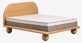 Cama Em Madeira De Manga Bicheno Madeira De Manga & 200 X 200 Cm & 200 X 200 - Benoite - Sklum