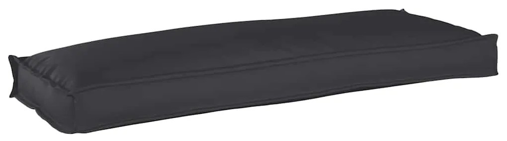 vidaXL Almofada para Palete Preta 110x40x8 cm em Tecido Oxford