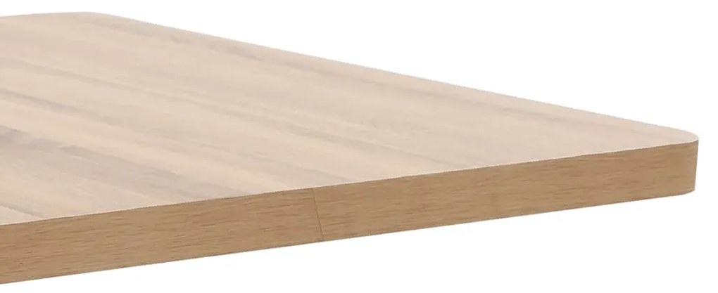 Mesa bistrô 80x80 cm MDF castanho-claro