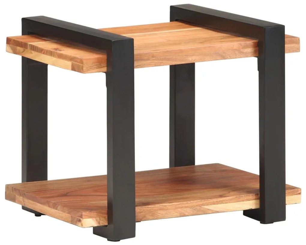 Mesa de cabeceira 50x40x40 cm madeira de acácia maciça