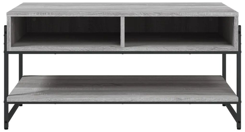 Mesa de centro 90x50x45 cm derivados de madeira cinzento sonoma