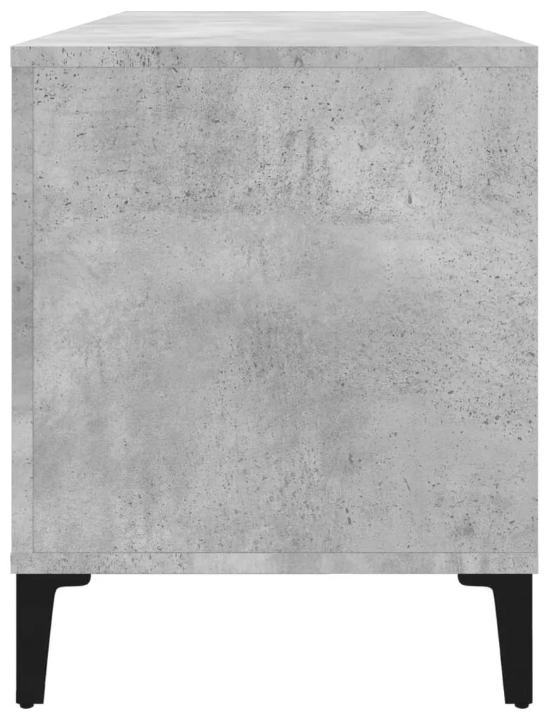 Armário p/ discos 100x38x48 cm deriv. madeira cinzento-cimento