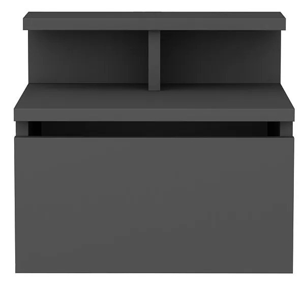 Mesa de Cabeceira Alice – Antracite – 39,8x31,9x35 cm
