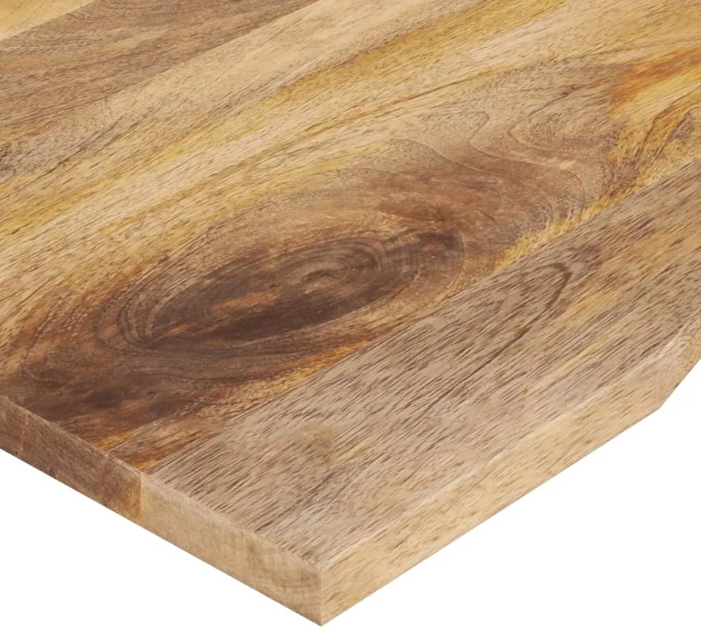 Tampo de mesa com curva 80x60x2,5 cm mangueira áspera maciça