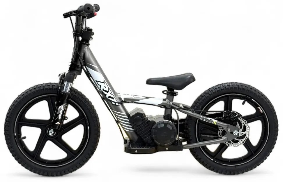 Bicicleta elétrica infantil 250W 16” pro Roan RXF Sedna Cinzenta