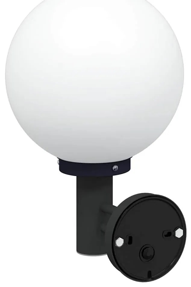 Luz de Parede Externa Preto Aço Inox IP44