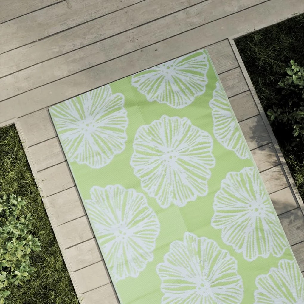 Tapete de exterior 80x150 cm PP verde