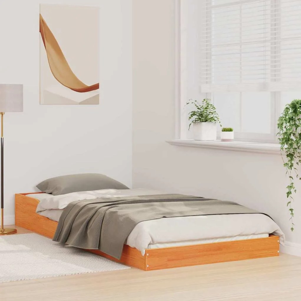 Estrutura da Cama Castanho-mel 100 x 220 cm