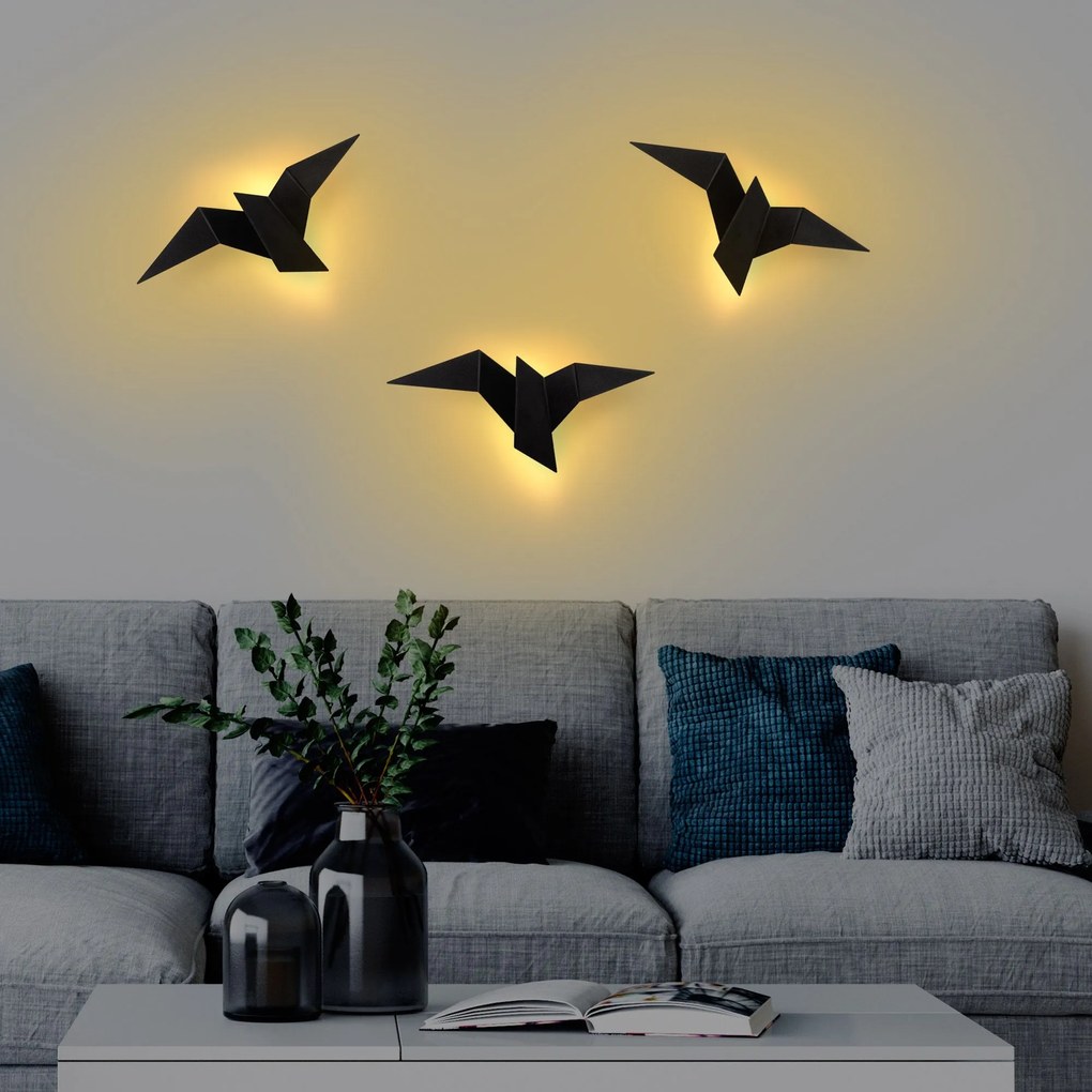 Lâmpada de Parede Pacali – Preto – 56cm x 14cm x 24cm