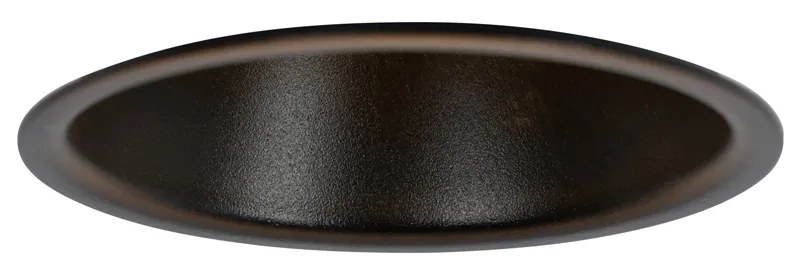 Conjunto de 12 Focos Embutidos Pretos GU10 50mm IP44 - Dept