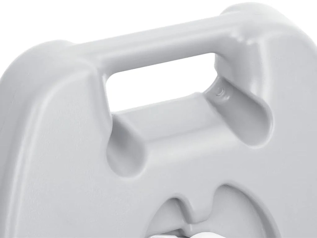 Tanque de água com rodas para campismo 25 L cinzento