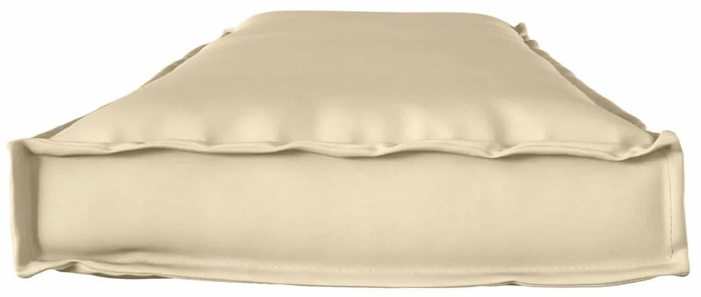 Almofada para Palete para Banco Bege 140 x 40 x 8 cm - Tecido Oxford