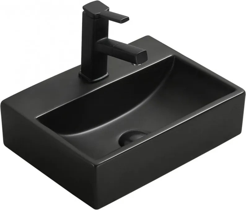 Mexen Mini lavatório de bancada 40 x 30 cm, preto mate - 21094085