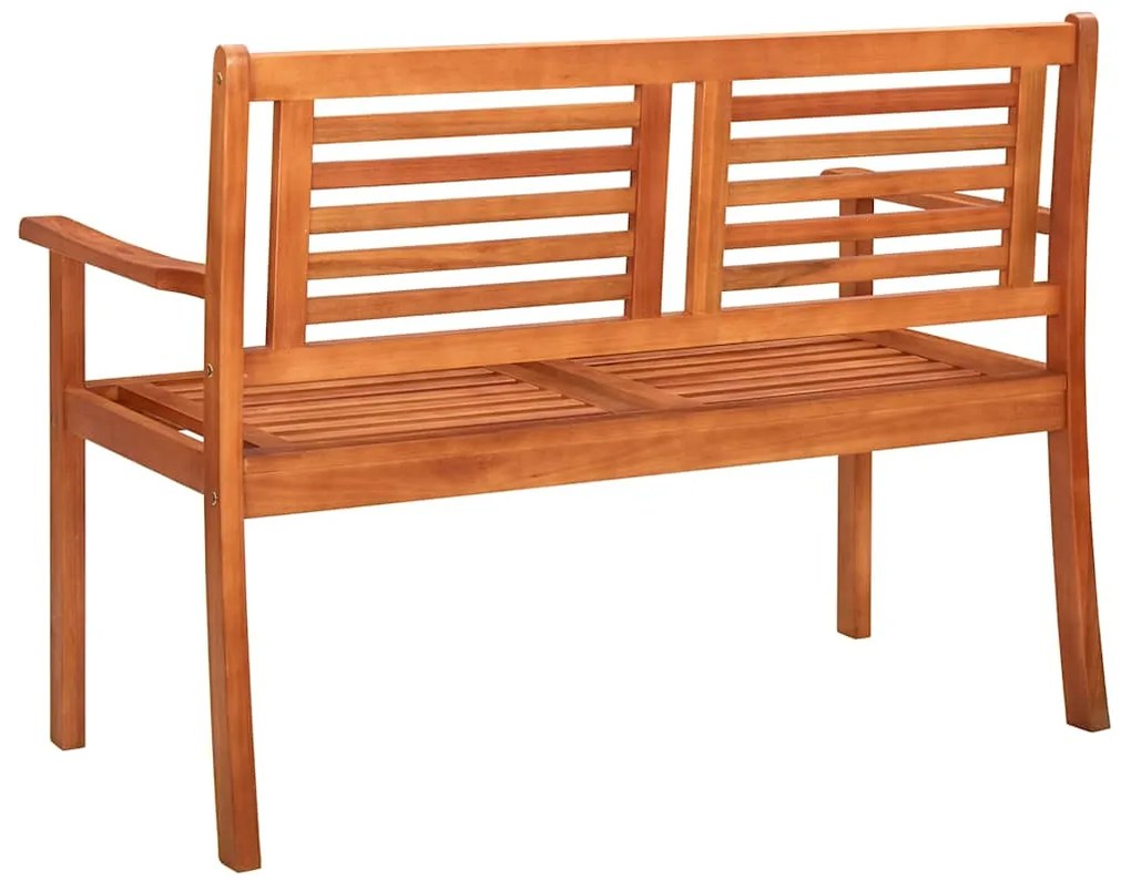 Banco de jardim 2 lugares c/ almofadão 120 cm eucalipto maciço