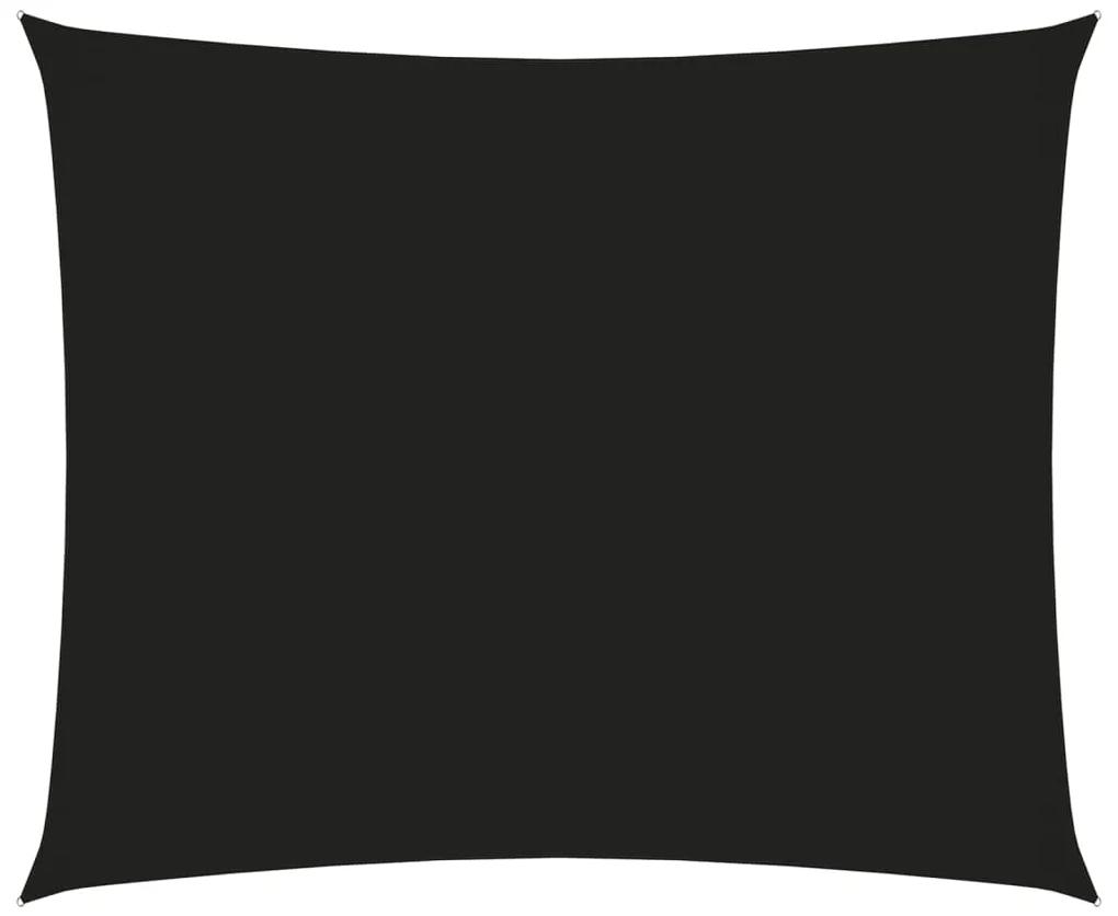 135766 vidaXL Para-sol estilo vela tecido oxford retangular 4x5 m preto