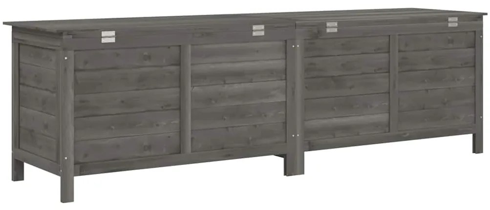 Caixa arrumação p/jardim 198,5x50x56,5cm abeto maciço antracite