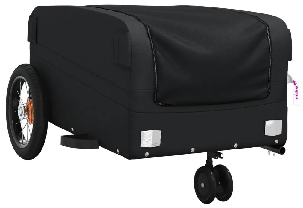 Reboque para bicicleta 30 kg ferro preto