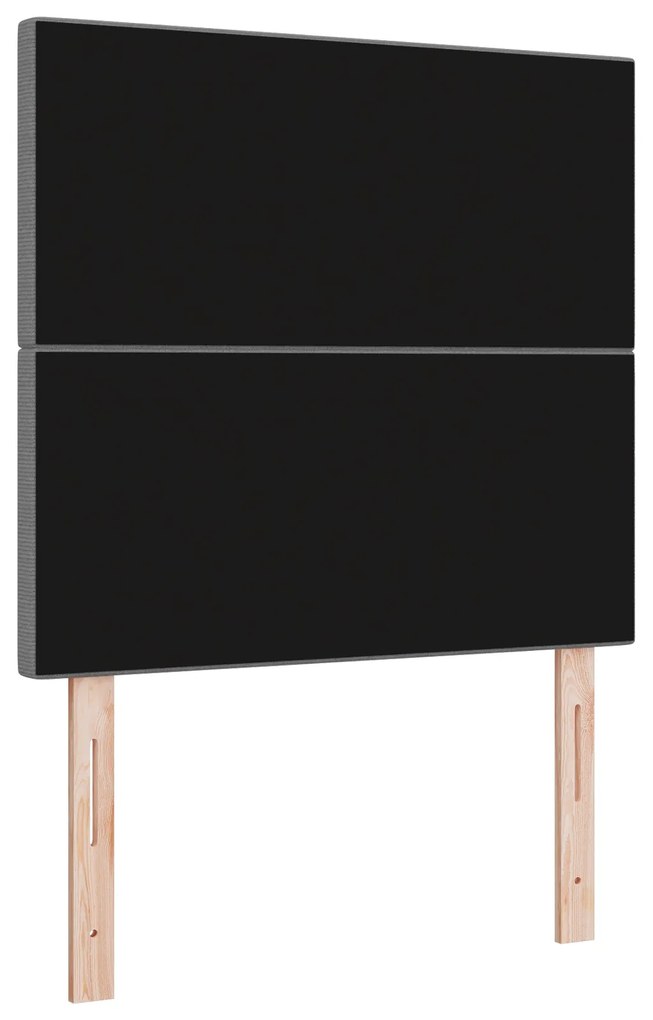 Cabeceira vidaXL Design Simples Cinza Claro 100 cm Tecido de Veludo