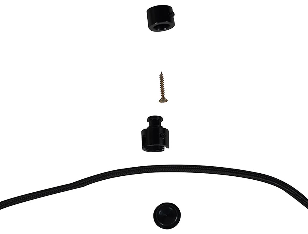 Candeeiro de suspensão dourado 3 luzes com LED dourado regulável - Cava Luxe Moderno