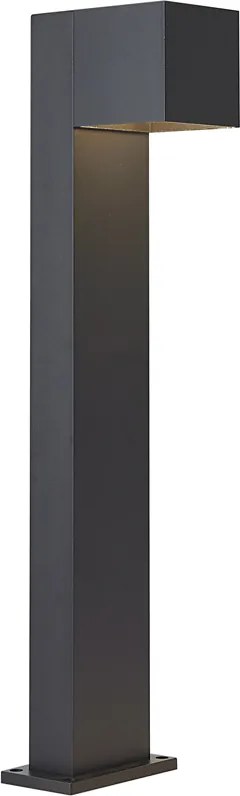 Candeeiro de exterior preto 65cm incl. LED IP64 com luz regulável e solar - Charlene