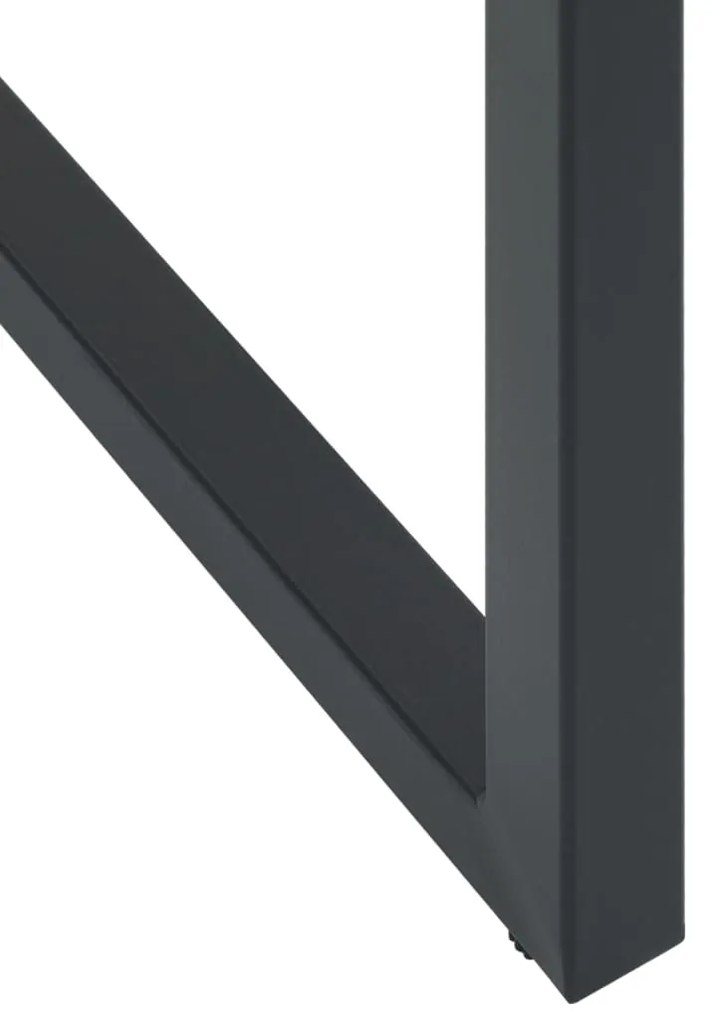 Bancos de bar 2 pcs 38x38x80 cm aço revestido a pó preto