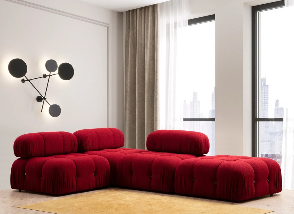 Tuffet Bubble – Vermelho – 95x95x45 cm