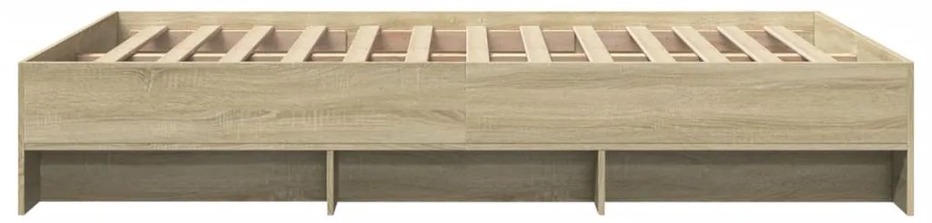 Estrutura cama s/ colchão derivados de madeira carvalho sonoma