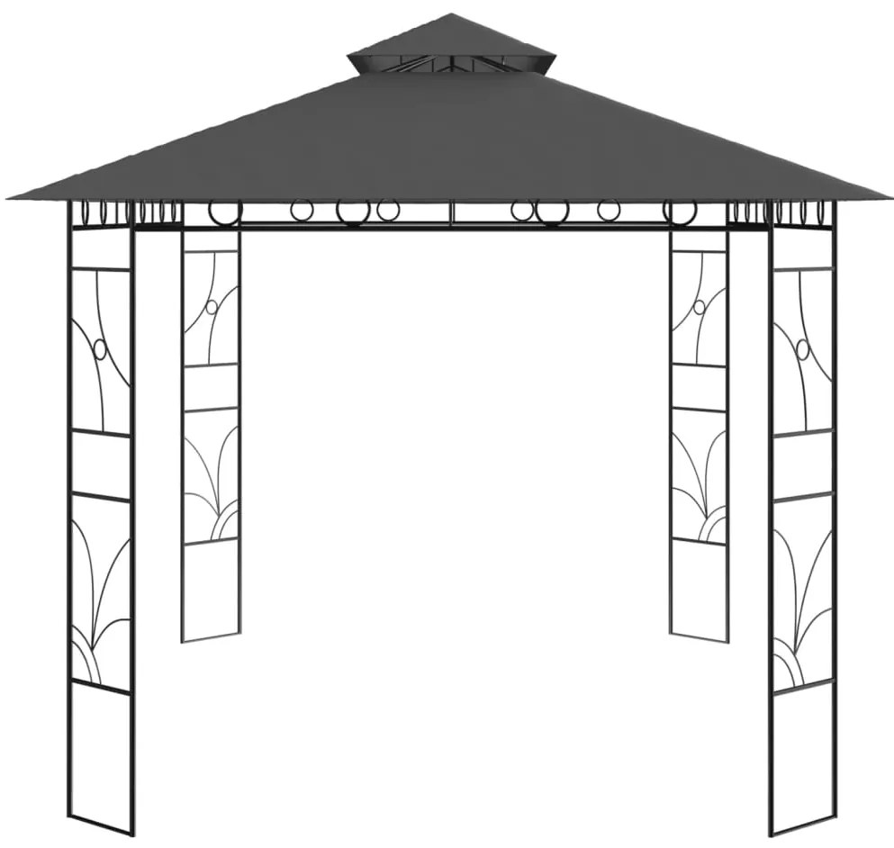 Gazebo 4x3x2,7 m 160 g/m² antracite