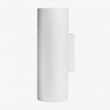 Aplique De Parede Para Exterior Em Cimento Curonisy Branco - Sklum