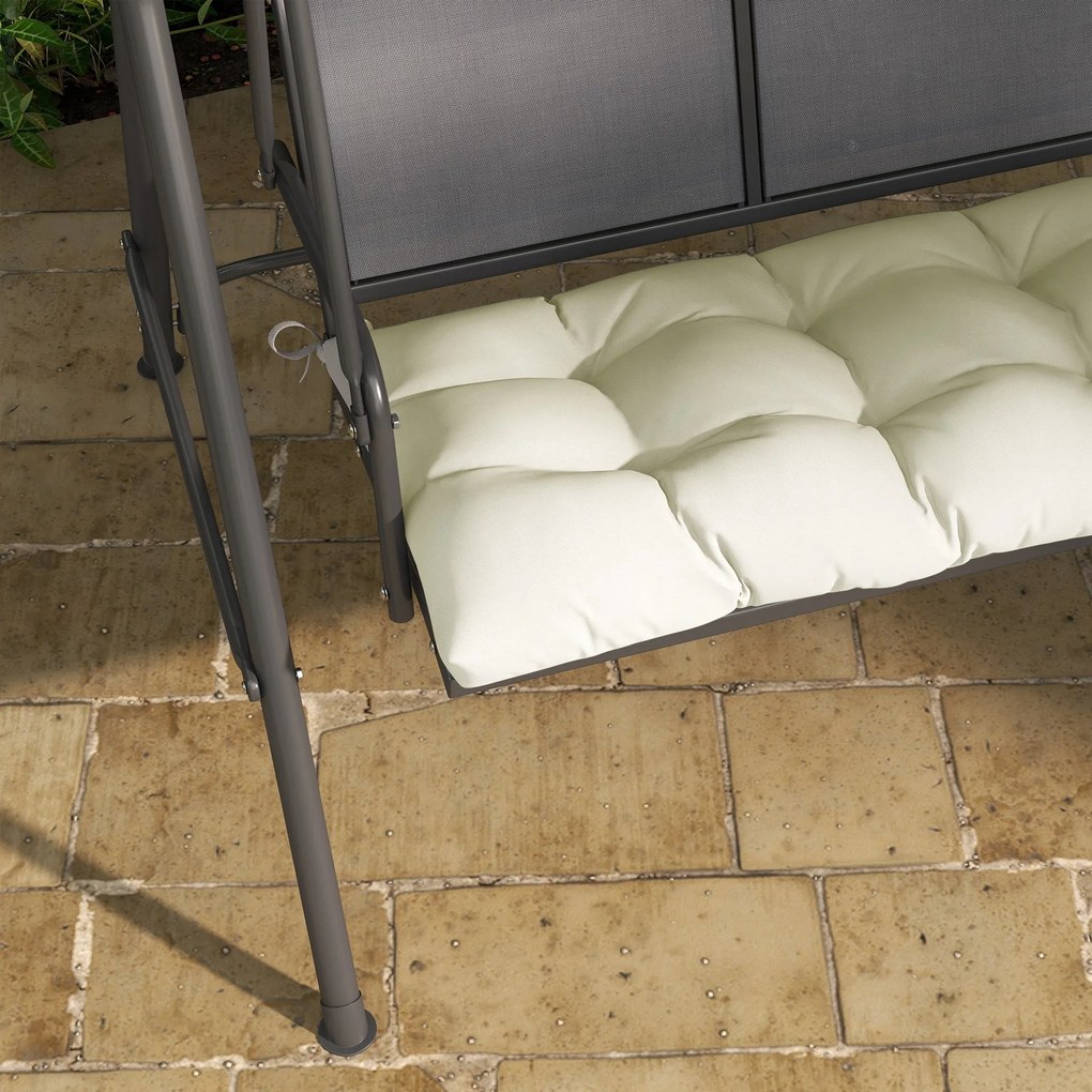 Almofada para Banco 128x48x8 cm Almofada para Banco de Jardim com 2 Co