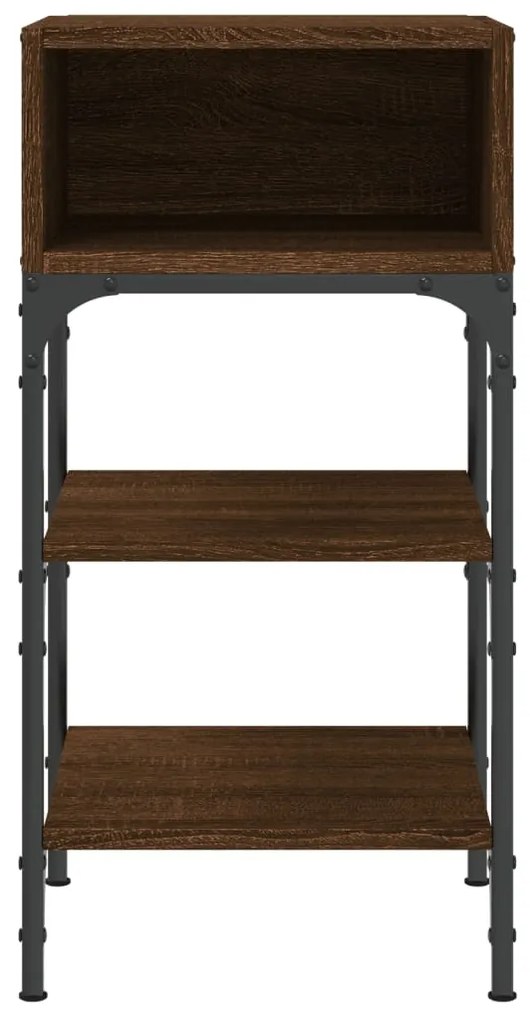 Mesas cabeceira 2pcs 35x34,5x70 deriv.madeira carvalho castanho