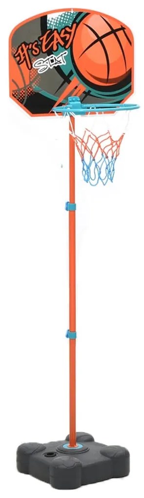 vidaXL Conjunto jogo de basquetebol portátil ajustável 109-141 cm