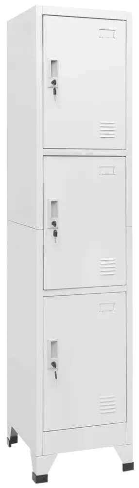 244474 vidaXL Cacifo com 3 compartimentos 38x45x180 cm