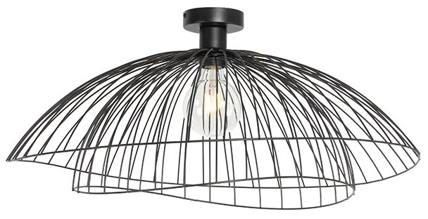 Candeeiro de teto design preto 66 cm - Pua Design