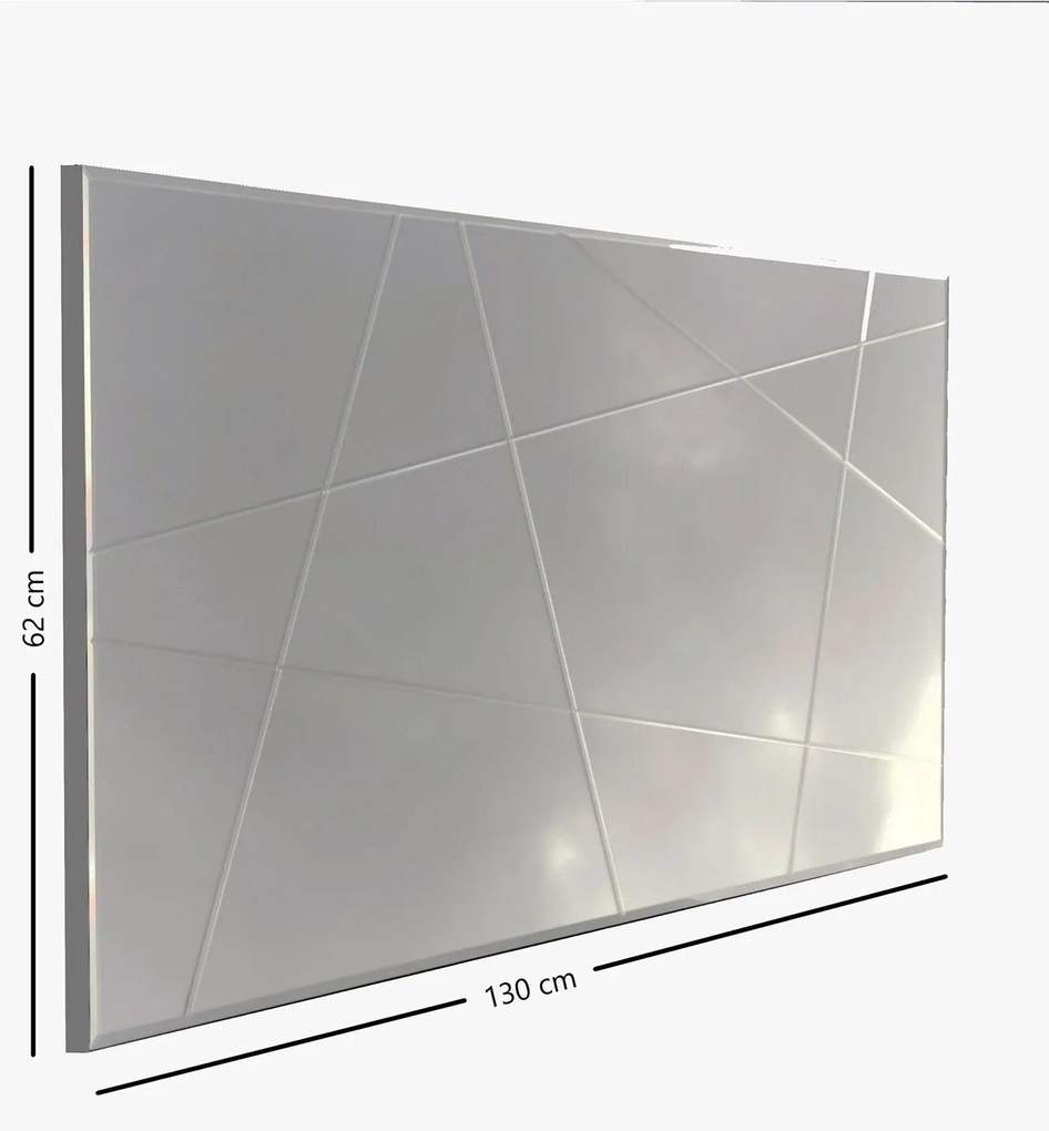Espelho A331D – Prateado – 130 cm x 62 cm x 2,2 cm