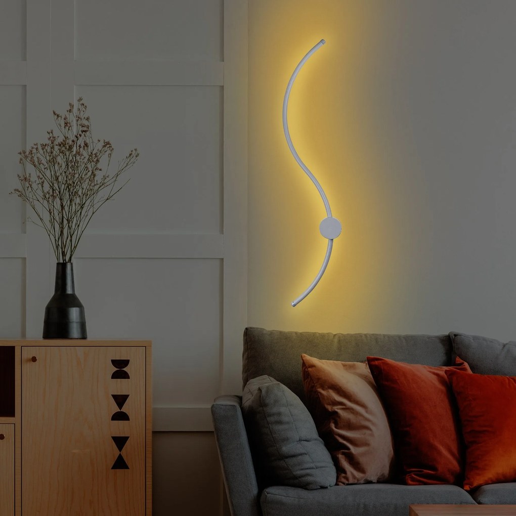 Aplique de Parede Uyan – Cinzento – 90 cm x 17 cm x 10 cm