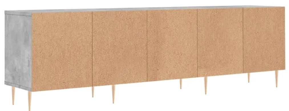 Móvel de TV 150x30x44,5 cm derivados de madeira cinza cimento