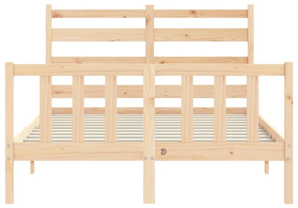 Cama sem colchão 140x200 cm madeira de pinho maciça