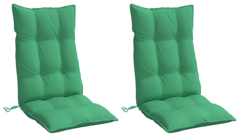 Almofadões p/ cadeira encosto alto 2 pcs tecido oxford verde
