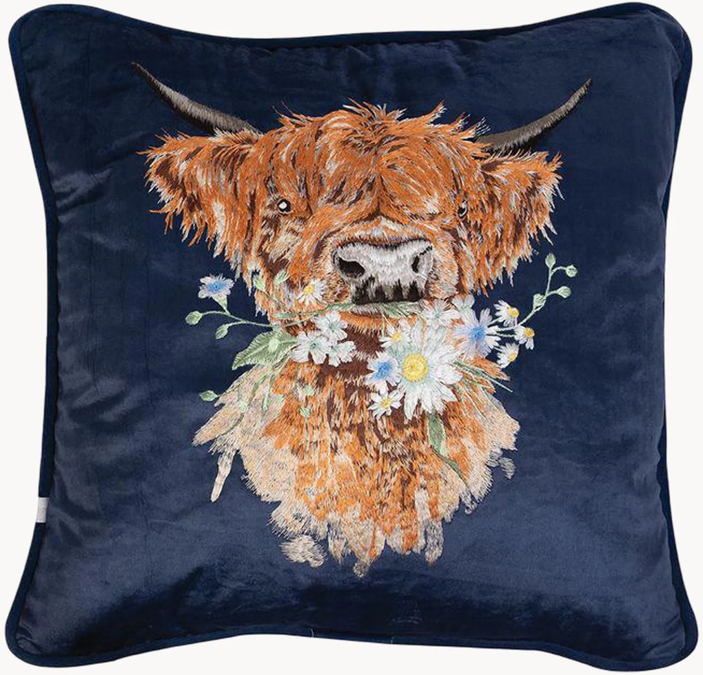 Capa de almofada bordada Daisy Coo