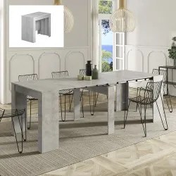 Mesa de Jantar Extensível CATARINA (51-237 cm) Betão