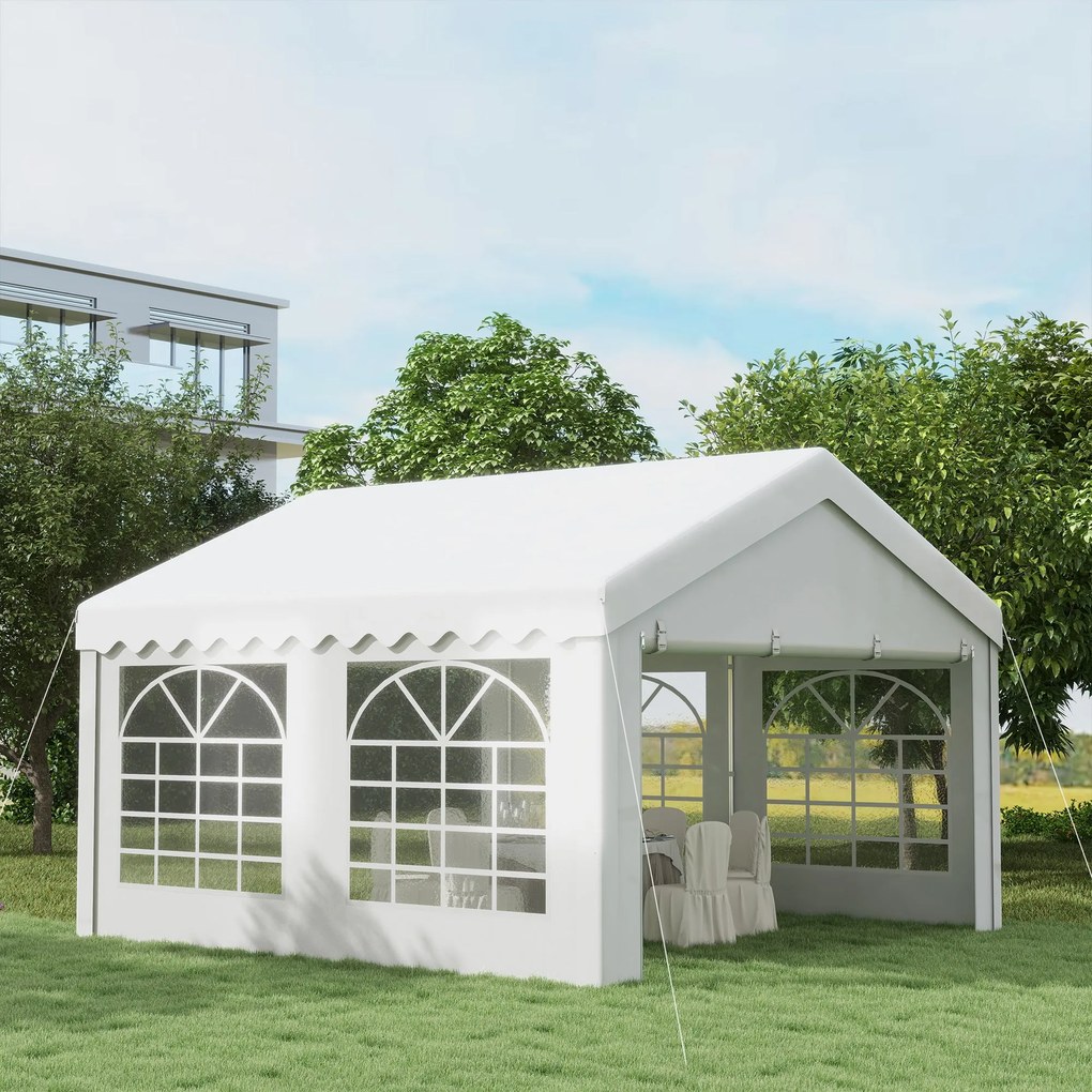 Tenda para Festas 400x400x280cm para Exterior Campismo Casamentos com