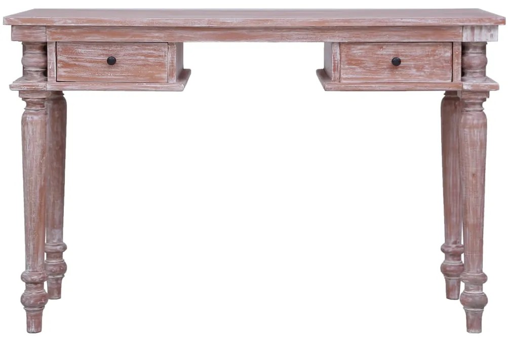 Secretária 115x50x78 cm madeira de mogno maciça