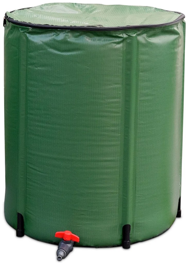 Tanque dobrável Para Água da Chuva de PVC à prova de intempéries com filtro de válvula de drenagem de torneira e forro de malha para plantas de irriga