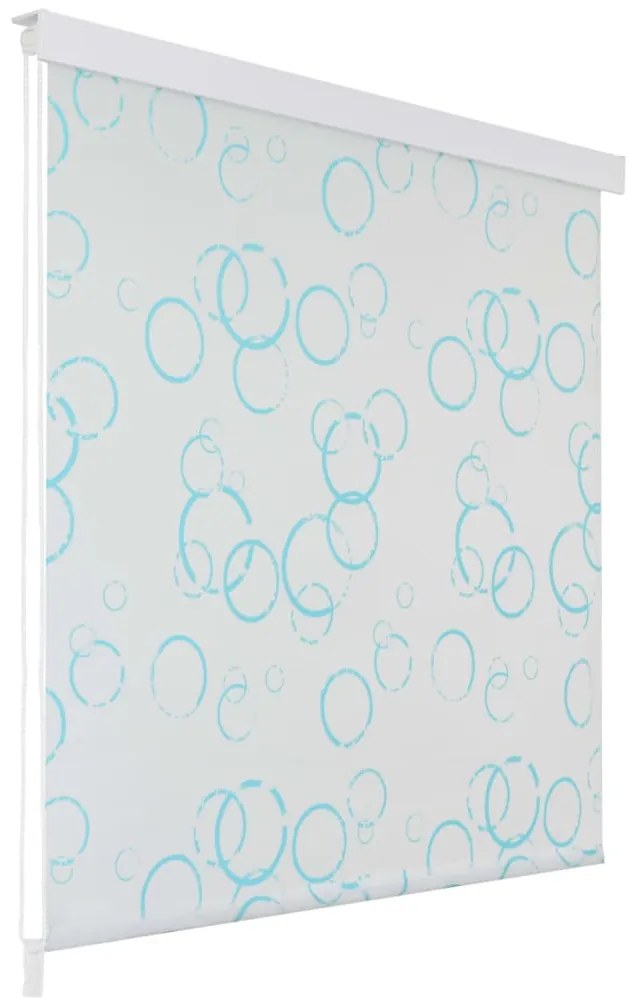 142868 vidaXL Estore de rolo para o duche 140x240 cm bolhas