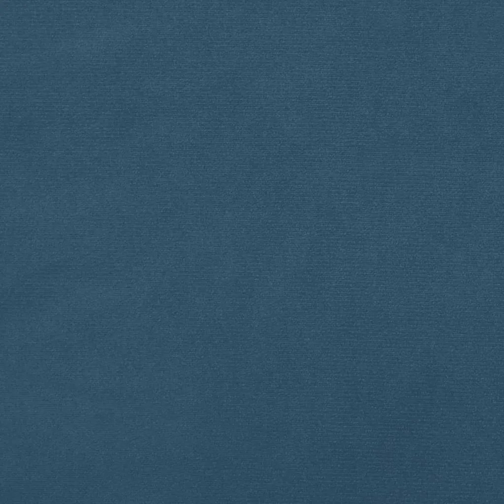 Estrutura de cama sem colchão 100x200 cm veludo azul-escuro