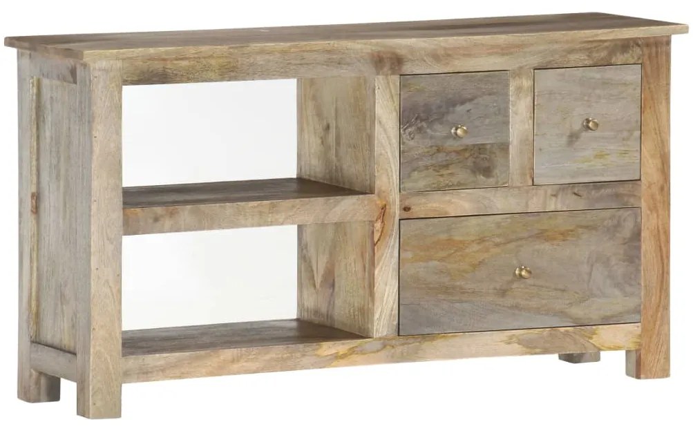 Móvel de TV 100x30x55 cm madeira de mangueira maciça