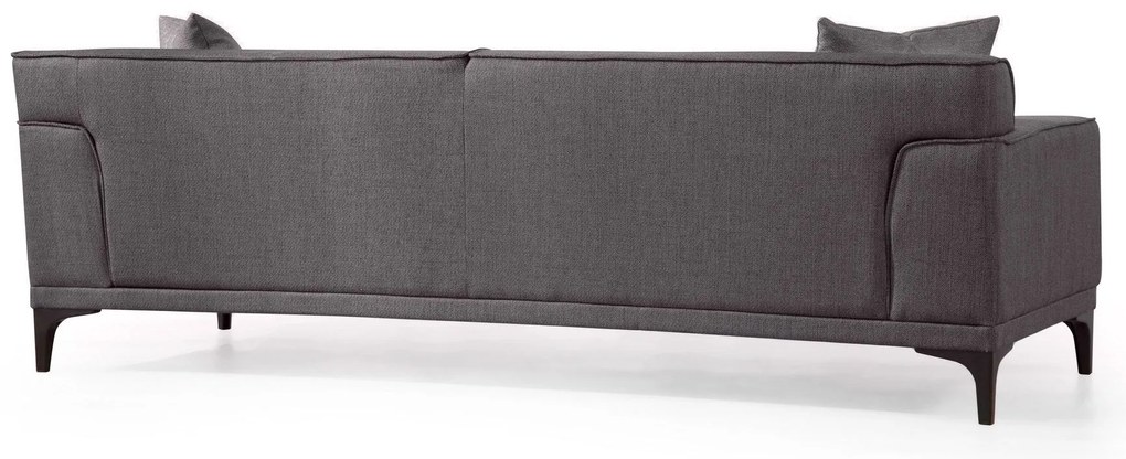 Sofá de 3 Lugares Petra – Antracite – 215x87x86 cm
